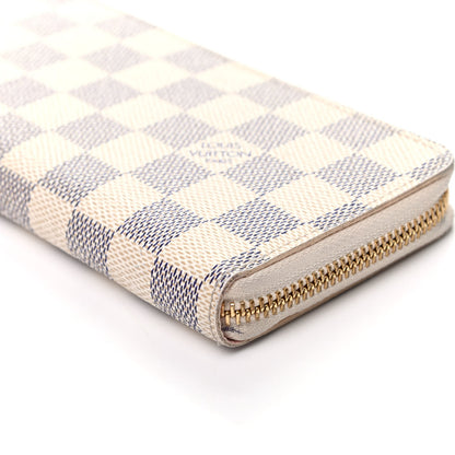 Louis Vuitton Damier Azur Clemence Wallet Rose Ballerine 8 of 8