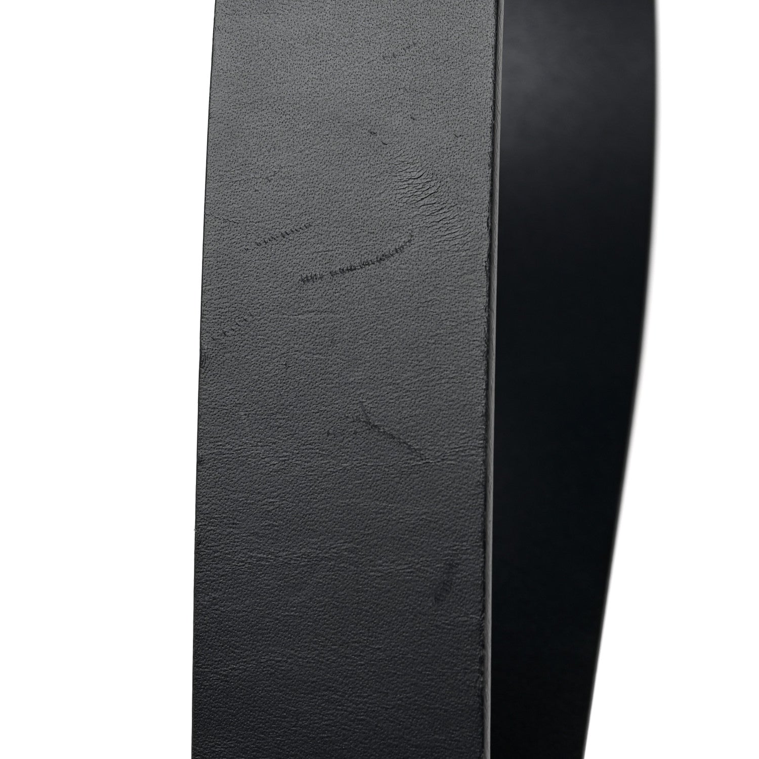 Gucci Selleria Calfskin Mens Interlocking G 37mm Belt 105 42 Black 6 of 6