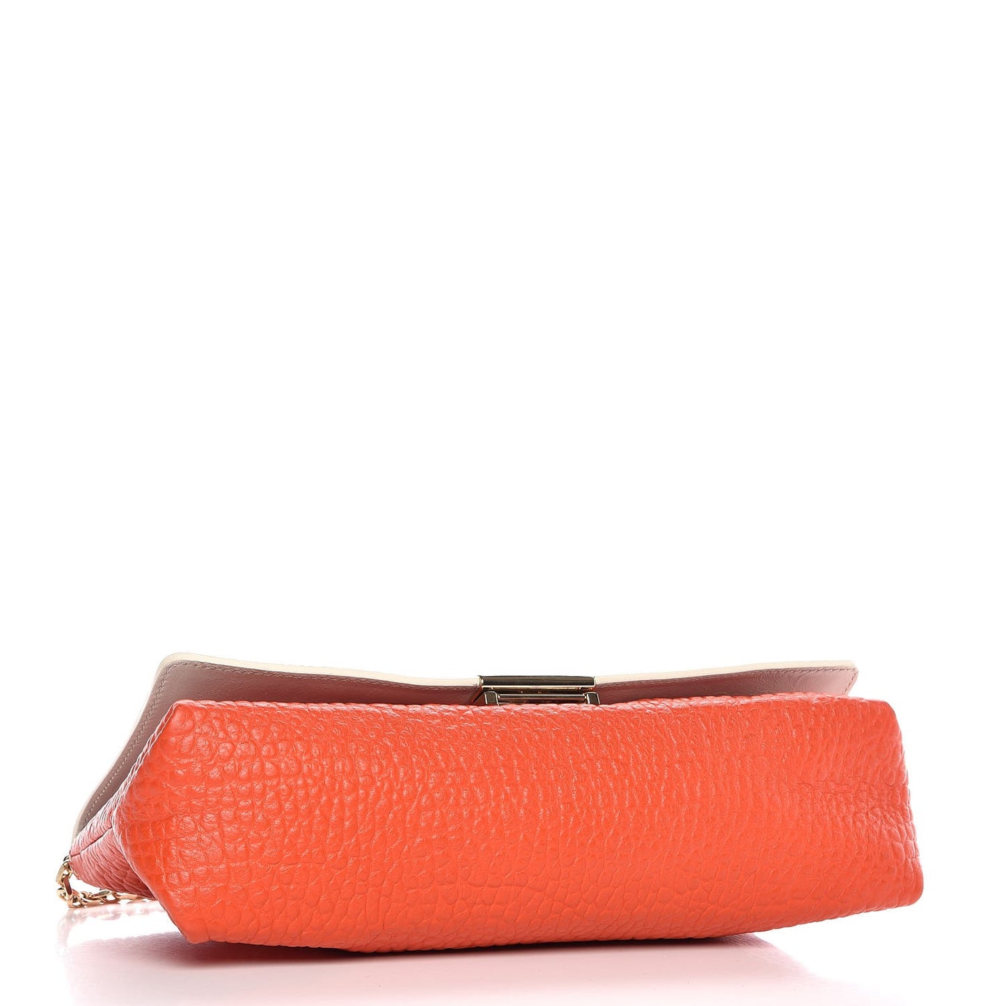 Signature Grain Medium Mildenhall Crossbody Bag Orange