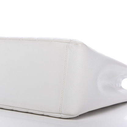 Chanel Caviar Quilted Grand Shopping Tote GST White 7 of 9