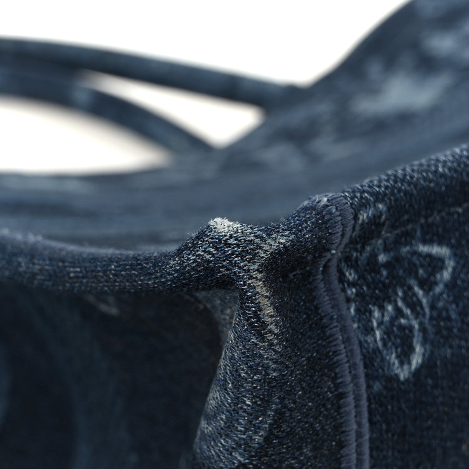 Christian Dior Denim Flowers Embroidered Medium Book Tote Blue 12 of 14