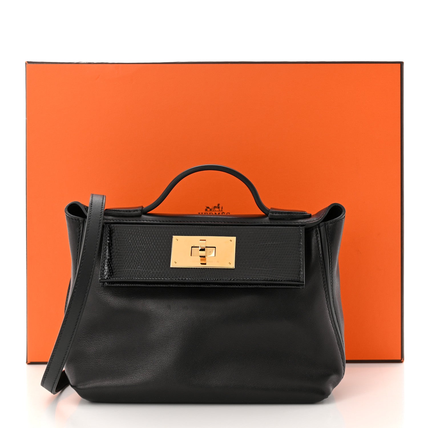 Hermes Swift Lizard Touch 24/24 21 Black 12 of 12