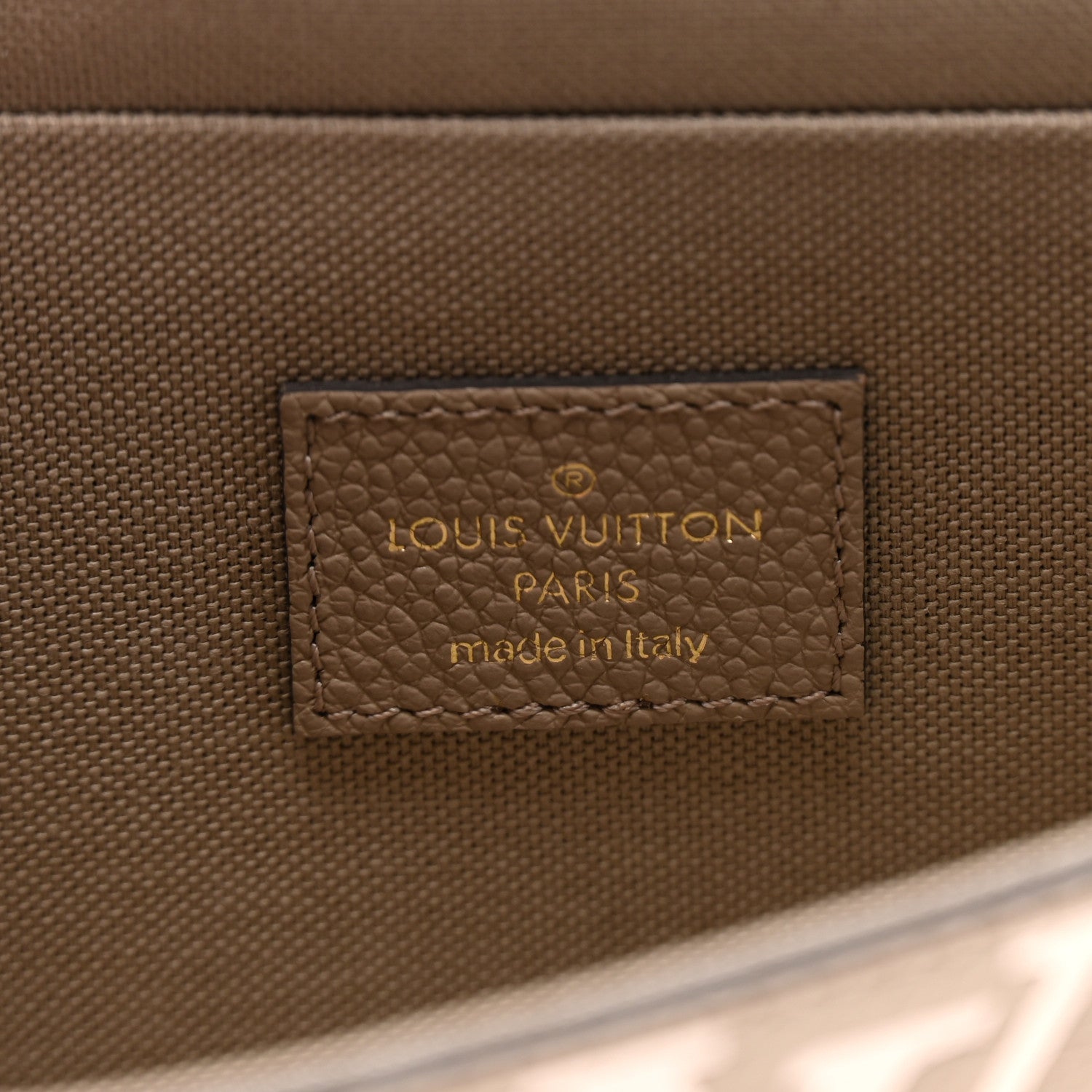 Louis Vuitton Empreinte Monogram Giant Felicie Pochette Tourterelle Creme 5 of 5