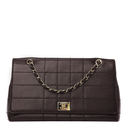 Chanel Caviar Square Stitched Medium Flap Brown 1 of 10