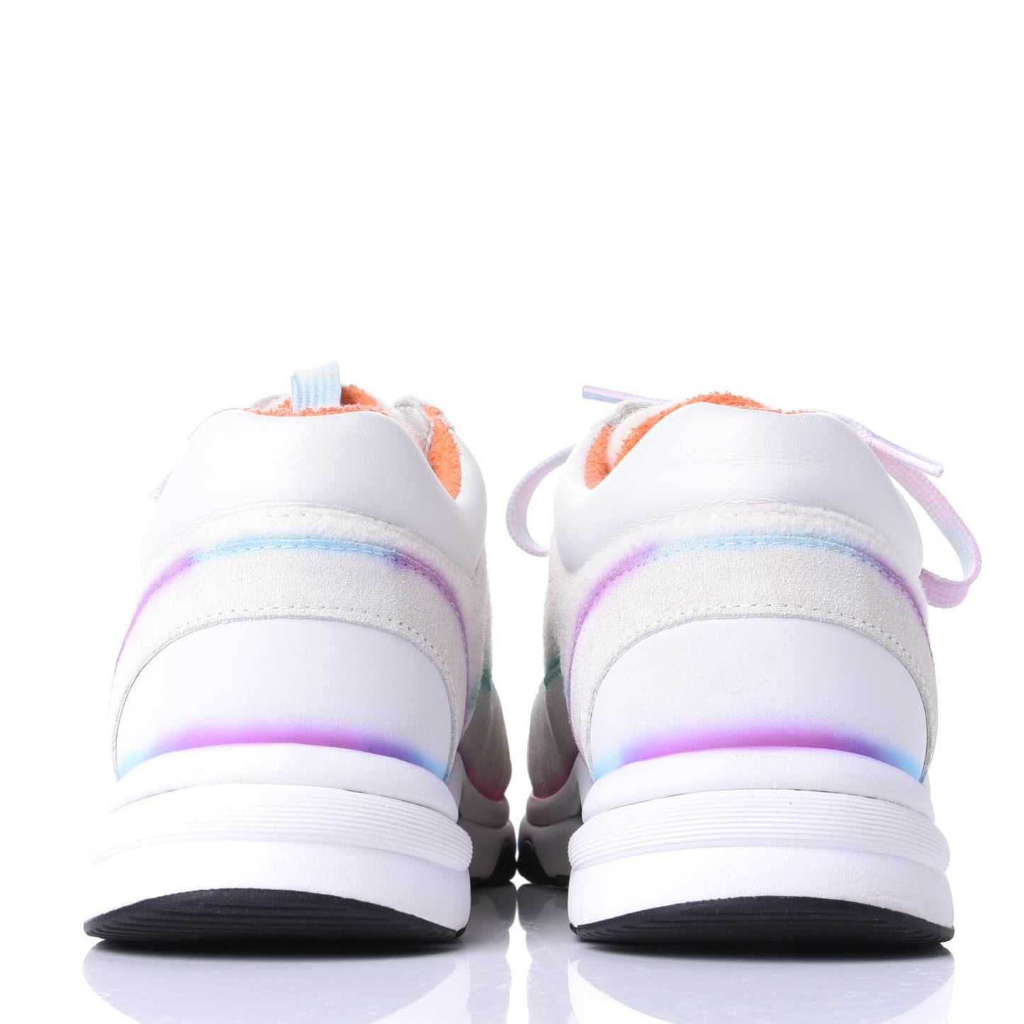 Wool Suede Calfskin CC Sneakers 39 Multicolor
