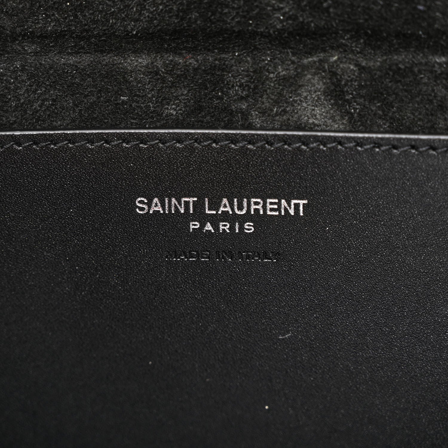 Saint Laurent Calfskin Monogram Take Away Box Black 6 of 10