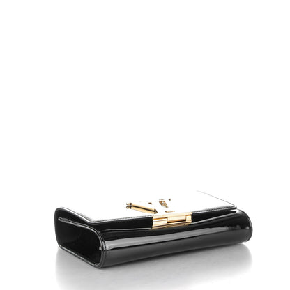 Louis Vuitton Patent Chain Louise MM Black 4 of 6