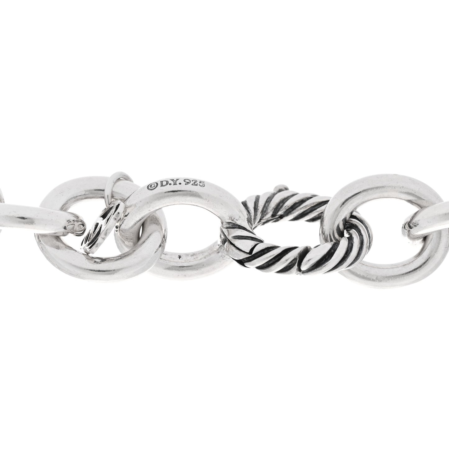Sterling Silver 12mm Oval Link Necklace