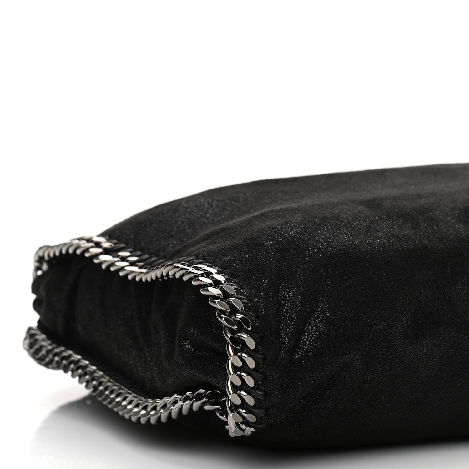 Stella McCartney Shaggy Deer Small Falabella Fold Over Tote Black 6 of 8