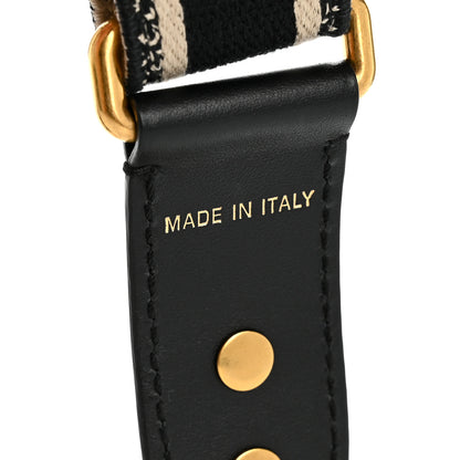 Christian Dior Canvas Embroidered Adjustable Shoulder Strap Black 3 of 4