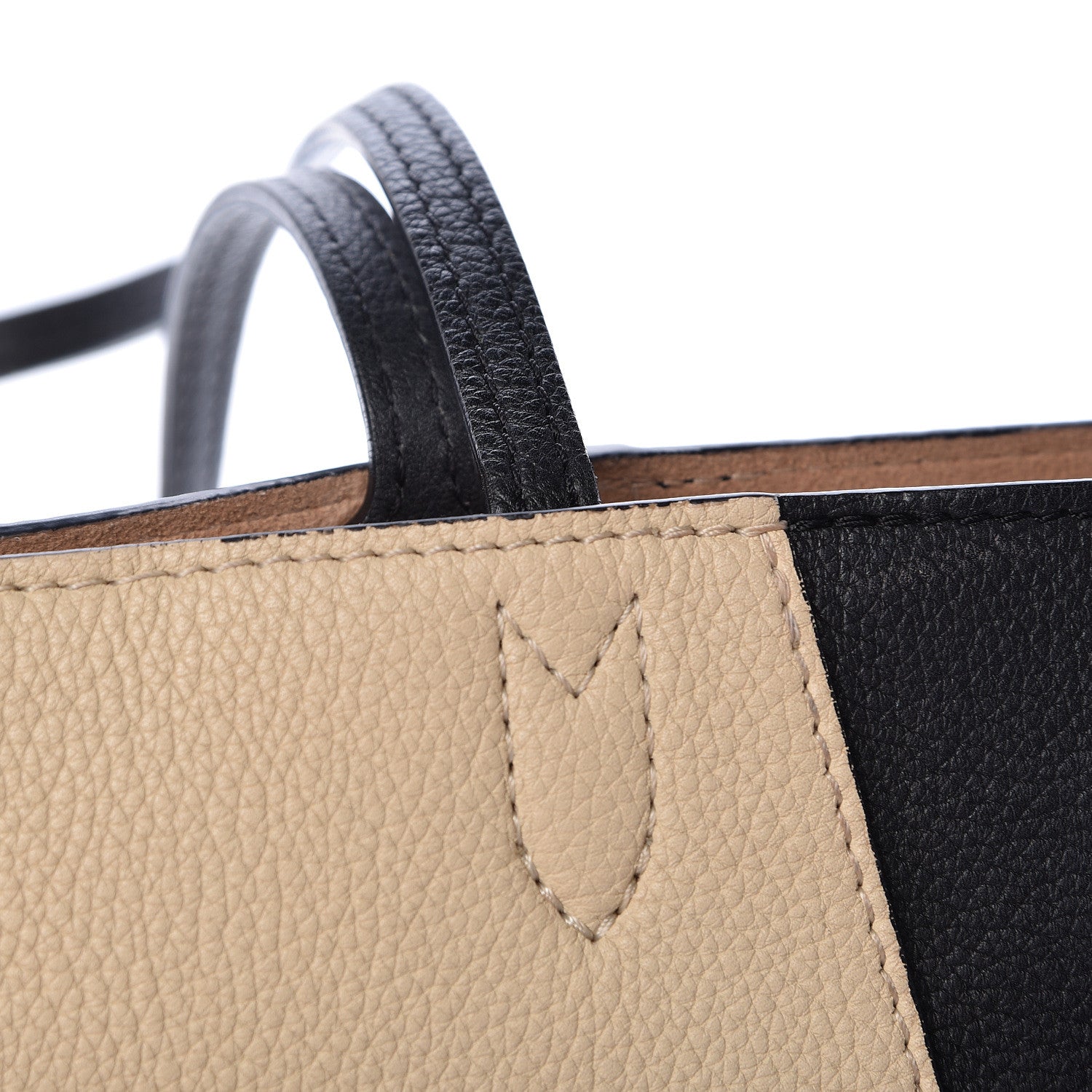 Louis Vuitton Calfskin Lockme Cabas Vanille Black 16 of 18