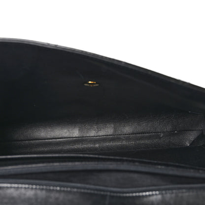 Chanel Patent Quilted Briefcase Laptop Bag Black 5 of 11