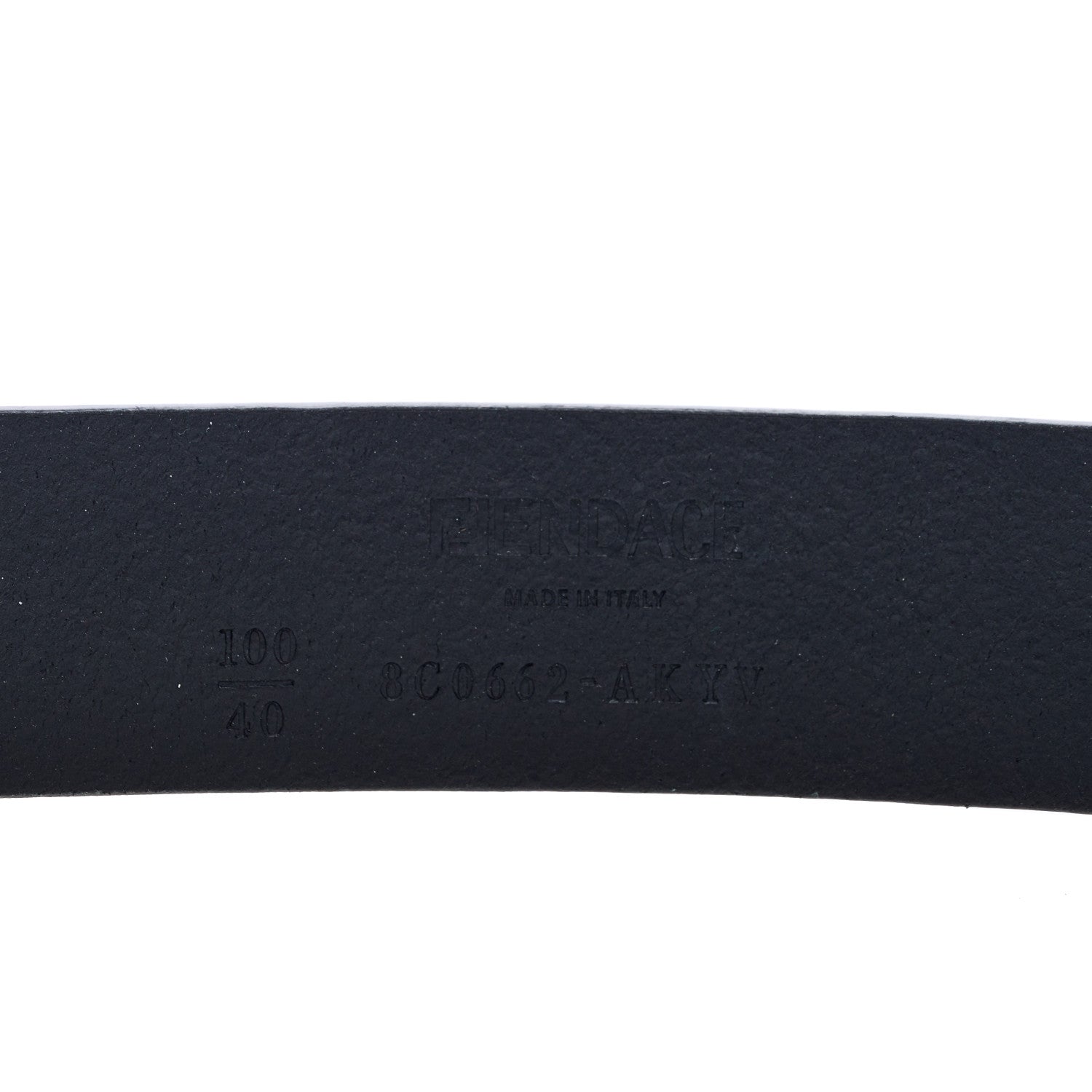 Versace X FENDI Calfskin Fendace Logo Belt 100 40 Black 3 of 3