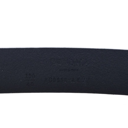 Versace X FENDI Calfskin Fendace Logo Belt 100 40 Black 3 of 3