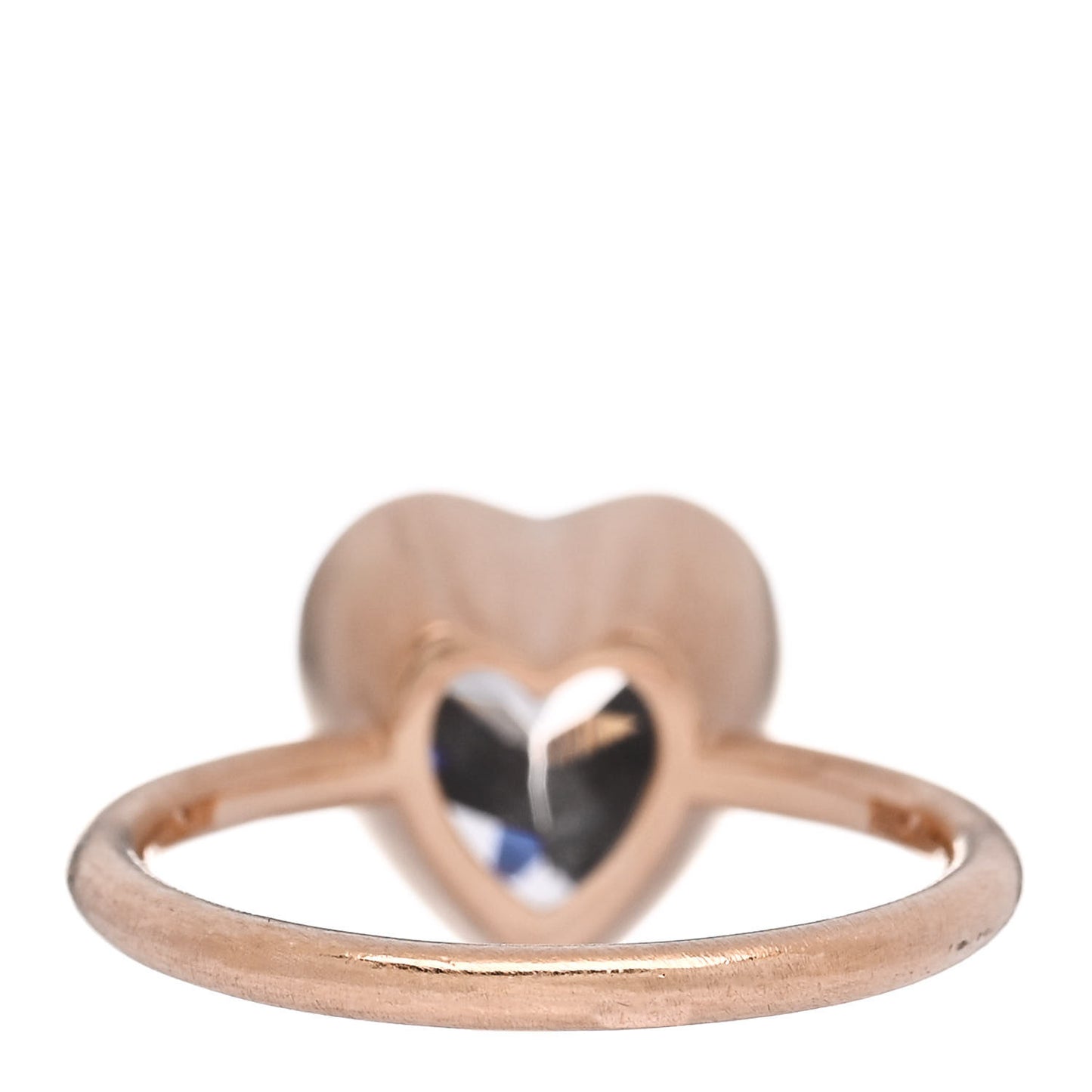 18K Pink Gold Morganite Heart Ring 54 7