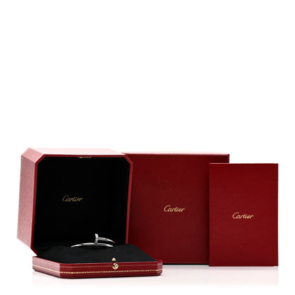 Cartier 18K White Gold Diamond Juste Un Clou Bracelet 15 5 of 5