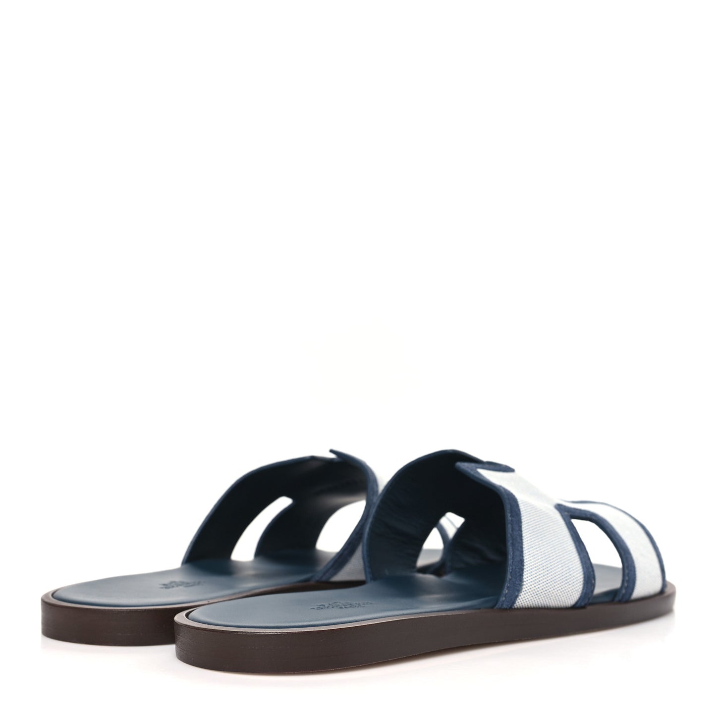 Canvas Suede Goatskin Mens Izmir Sandals 44 Bleu Bleu Celeste