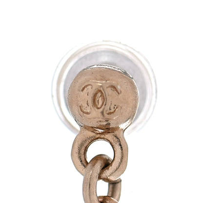 Chanel Pearl Chain CC Dangle Earrings 3 of 6