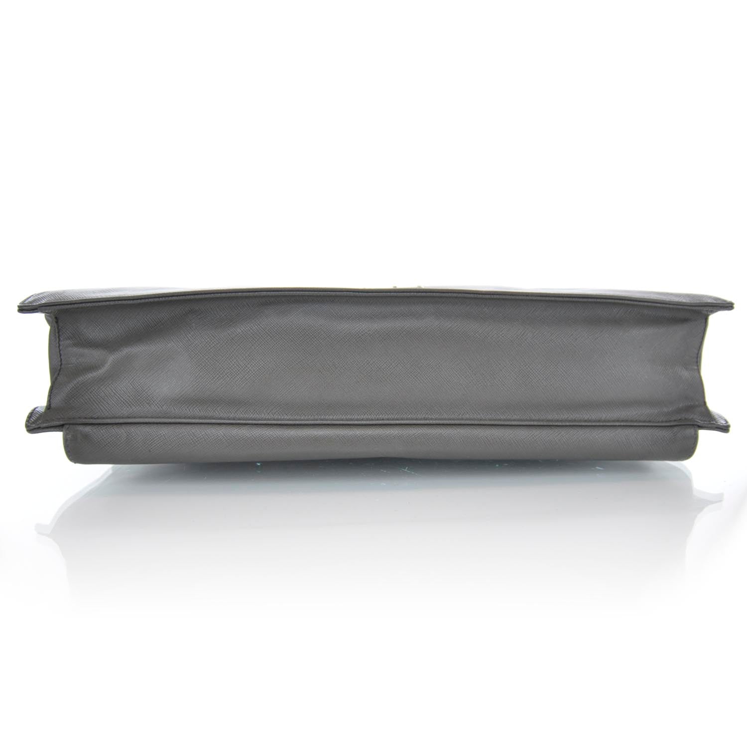 Prada Saffiano Briefcase Grey 5 of 11