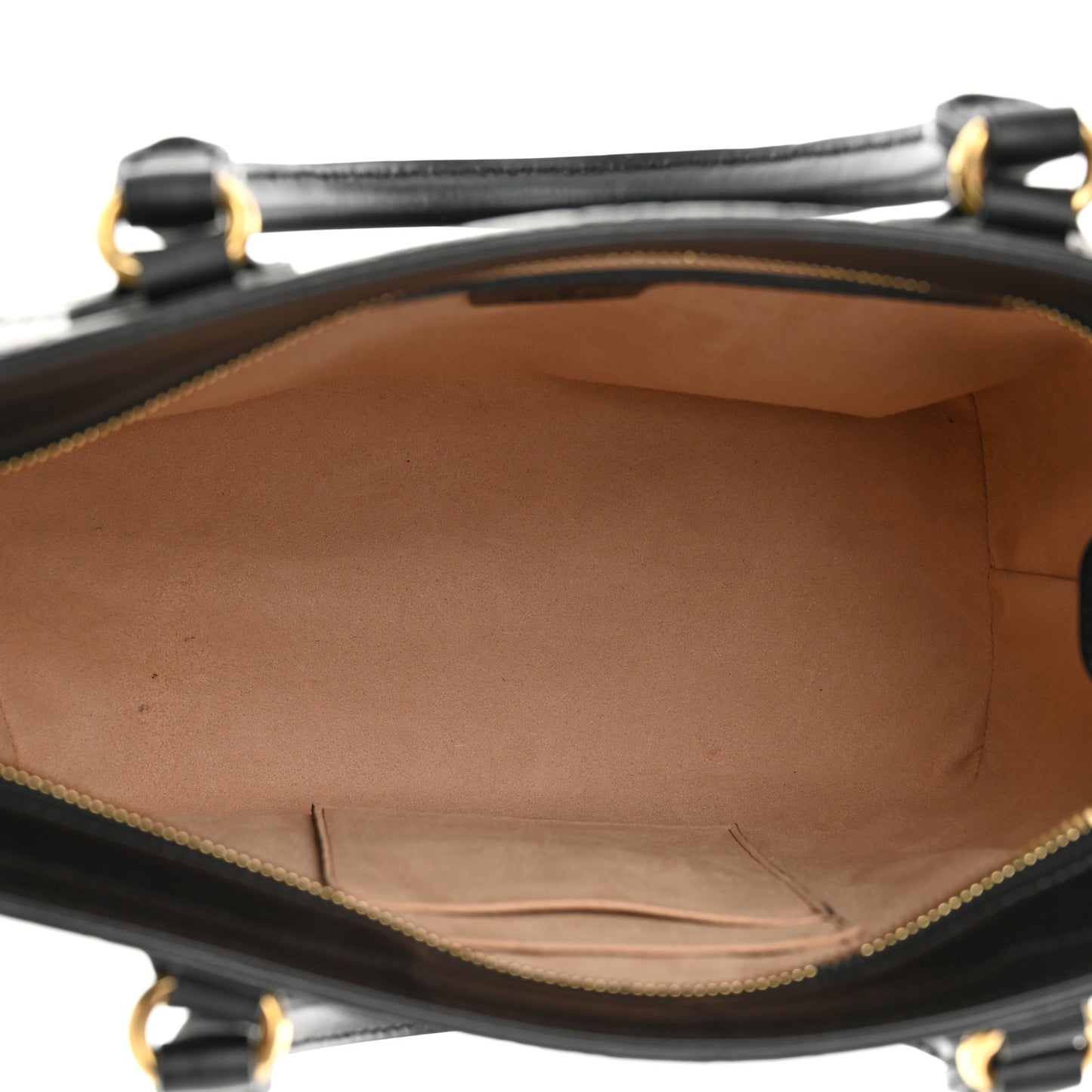 Guccissima Small Zippered Bucket Tote Black