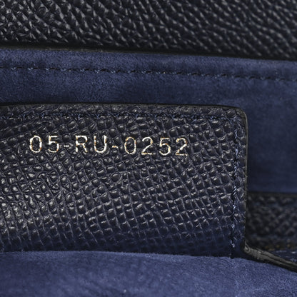 Christian Dior Grained Calfskin Saddle Bag Navy 7 of 10