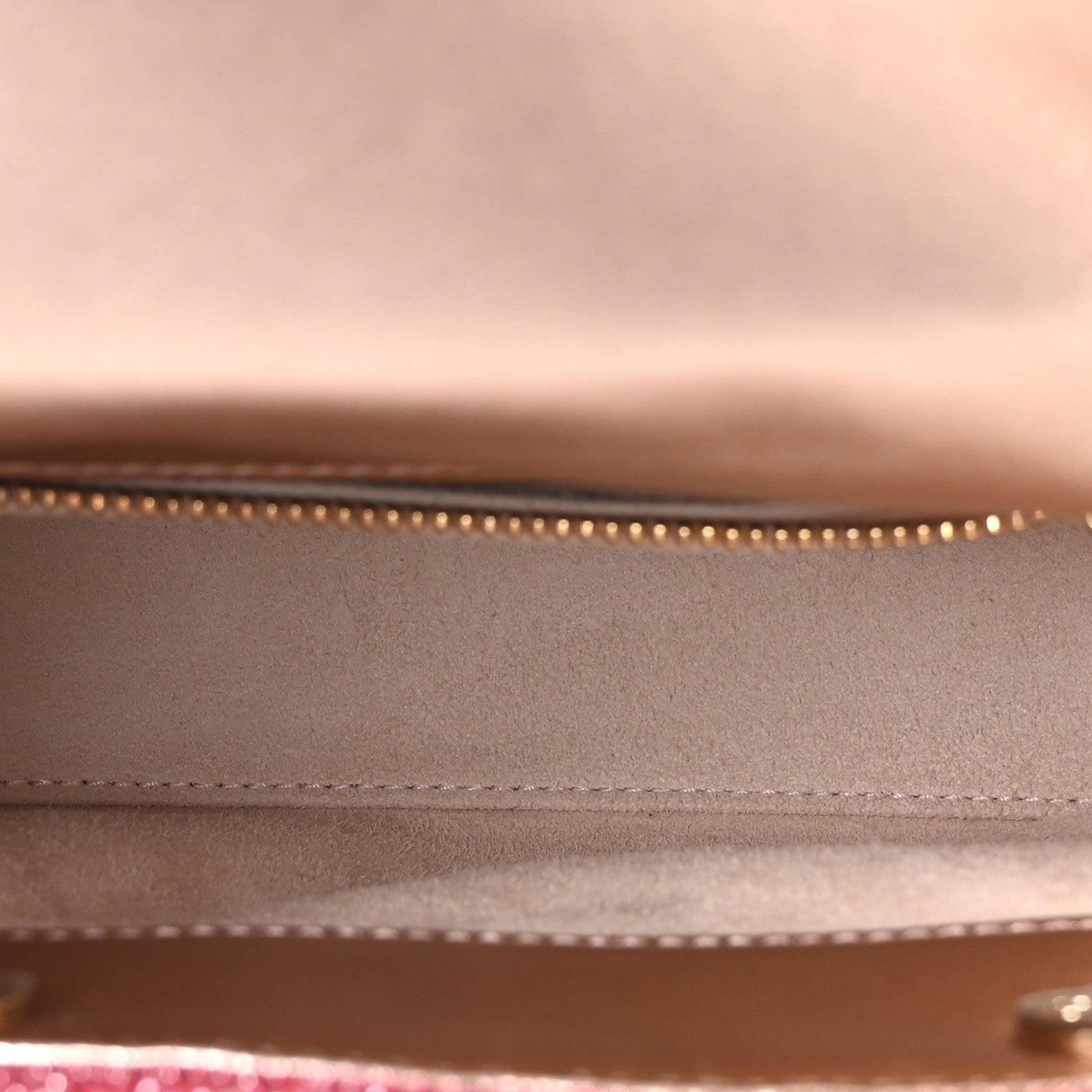 Christian Dior Metallic Calfskin Satin Celestial Bead Embroidery Cannage Mini Lady Dior Rose Des Vents 8 of 21