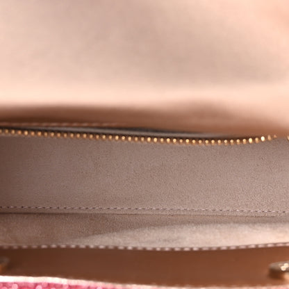 Christian Dior Metallic Calfskin Satin Celestial Bead Embroidery Cannage Mini Lady Dior Rose Des Vents 8 of 21