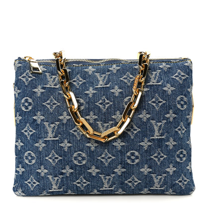 Louis Vuitton Monogram Denim Coussin PM Blue 1 of 12