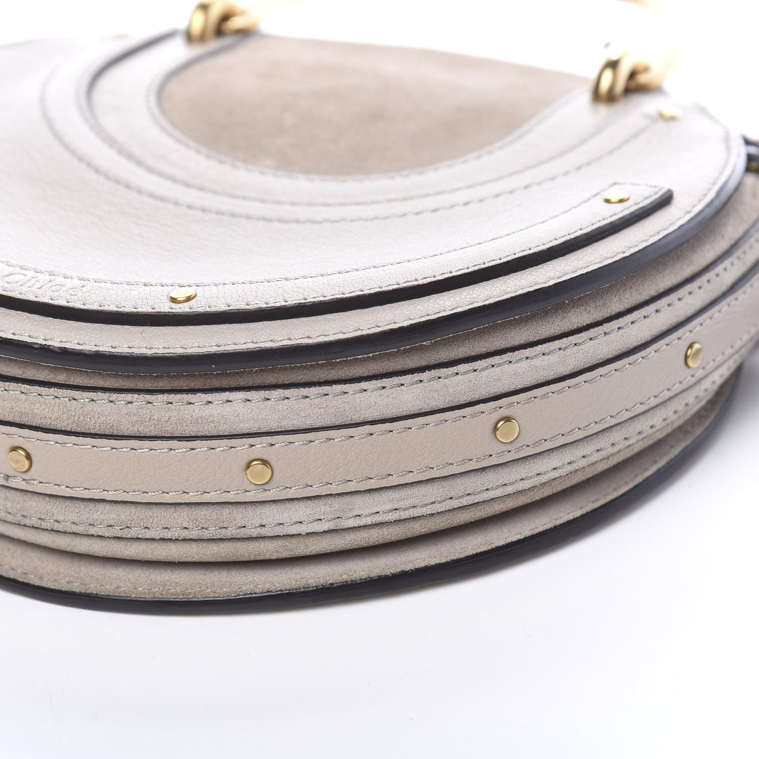 Chloe Calfskin Suede Small Pixie Bag Motty Grey 5 of 10