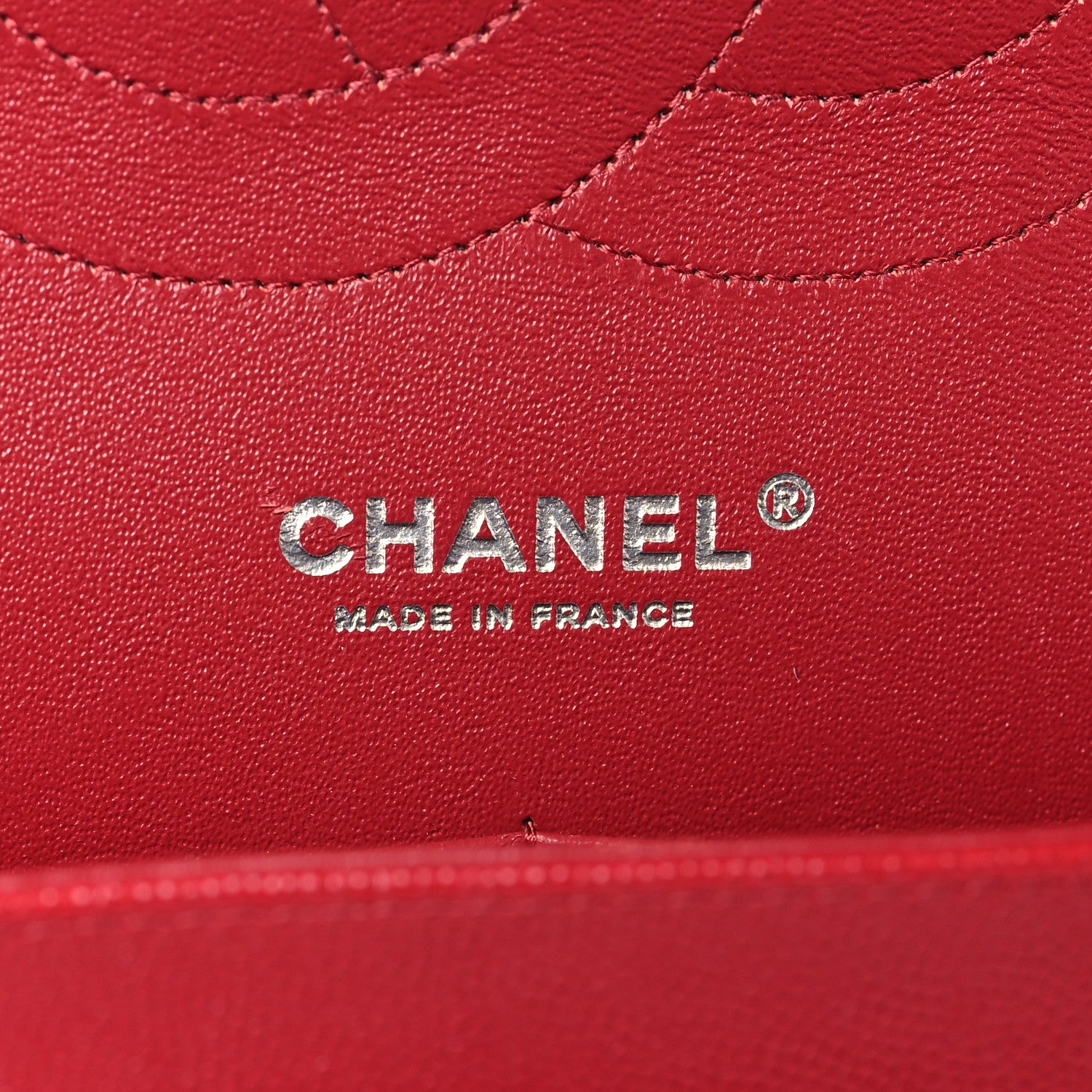 Chanel Caviar Quilted Jumbo Double Flap Red 6 of 9
