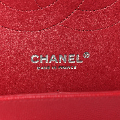 Chanel Caviar Quilted Jumbo Double Flap Red 6 of 9