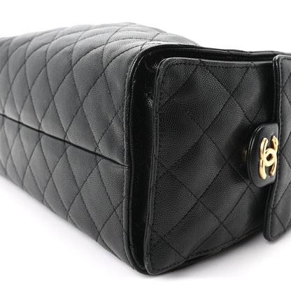 Chanel Caviar Quilted Small Chanel 25 Handbag Black 9 of 10