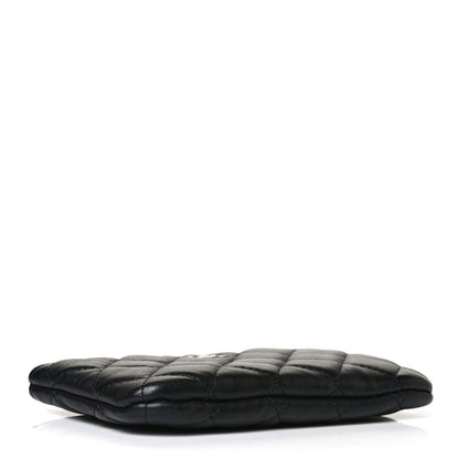 Chanel Lambskin Quilted Small Cosmetic Case Black 3 of 8