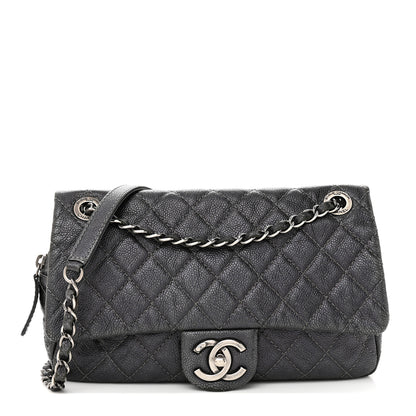 Chanel Iridescent Caviar Quilted Small Chic Flap Grey 1 of 13