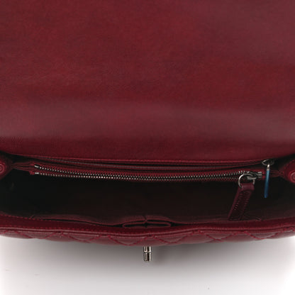 Chanel Caviar Quilted Medium Coco Handle Flap Burgundy 5 of 11