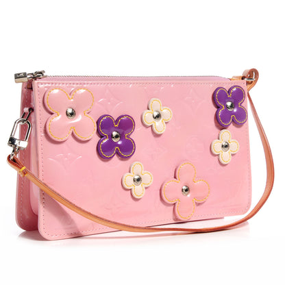 Louis Vuitton Vernis Lexington Fleurs Pochette Pink 3 of 7