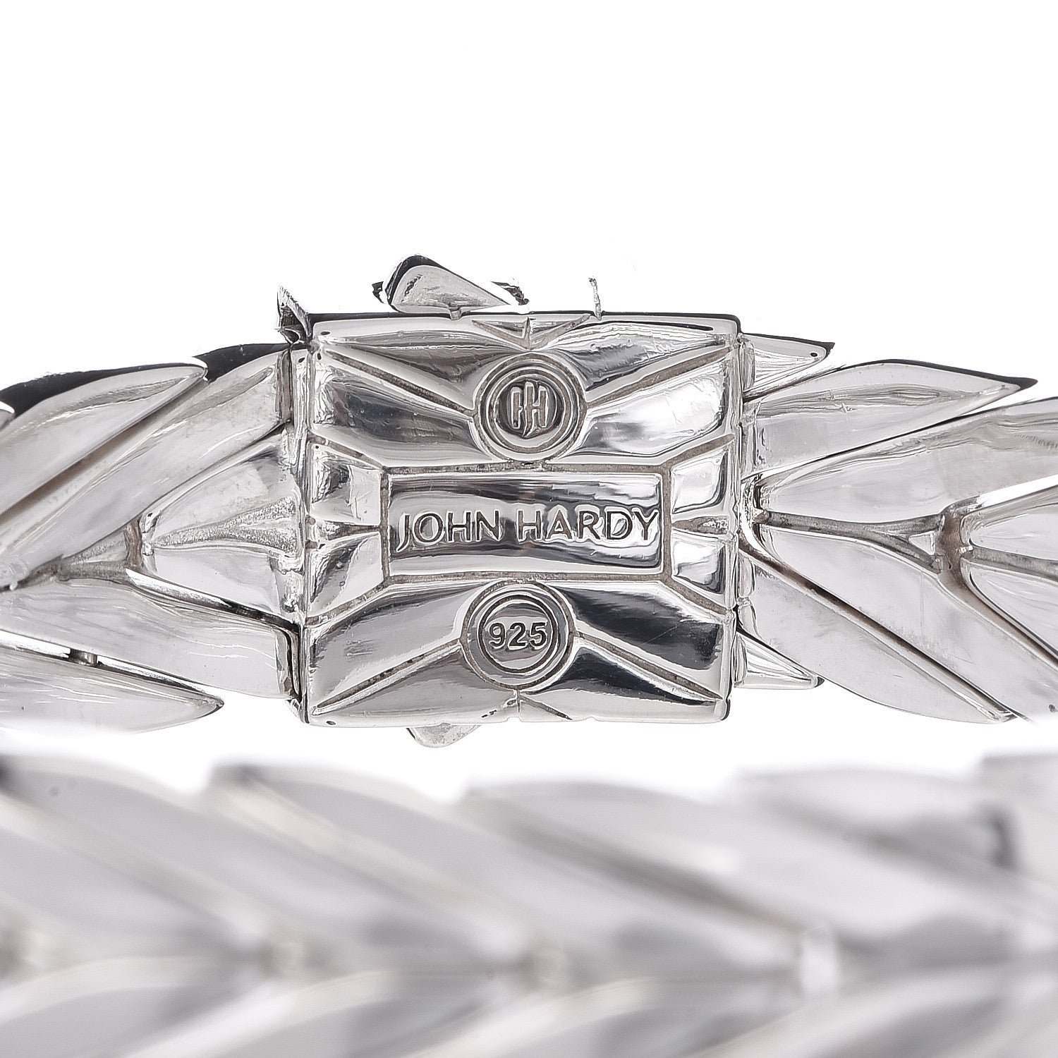 John Hardy Sterling Silver Diamond 11mm Modern Chain Bracelet 4 of 4