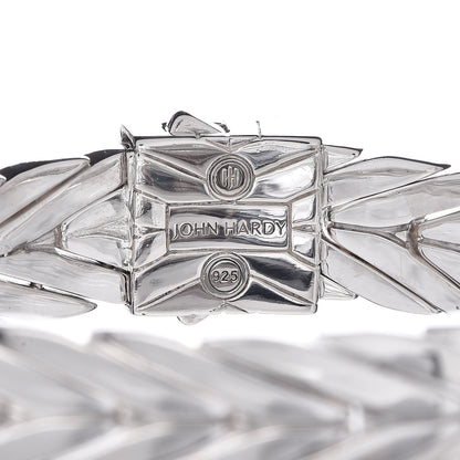 John Hardy Sterling Silver Diamond 11mm Modern Chain Bracelet 4 of 4