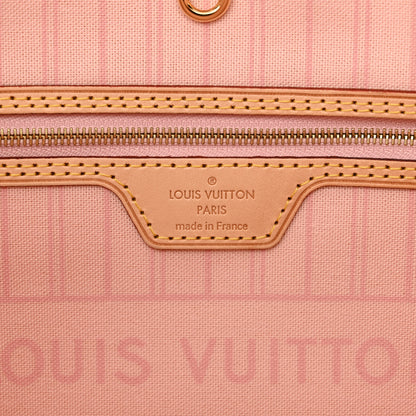 Louis Vuitton Damier Azur Neo Neverfull MM Rose Ballerine 6 of 10