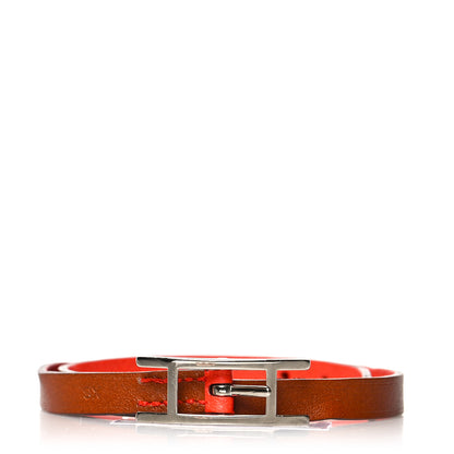 Hermes Swift Epsom Behapi Double Tour Bracelet XS Fauve Capucine 1 of 7