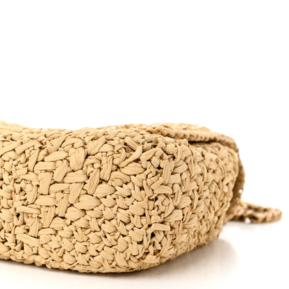 Saint Laurent Raffia Monogram Medium Jamie Natural Avorio 10 of 11