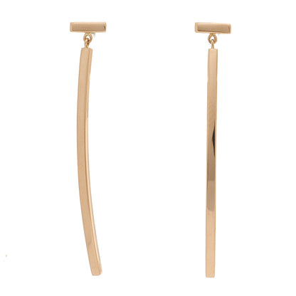 Tiffany 18K Rose Gold T Bar Earrings 1 of 4