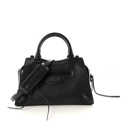 Balenciaga Grained Calfskin Neo Classic Black Hardware S City Black 1 of 9