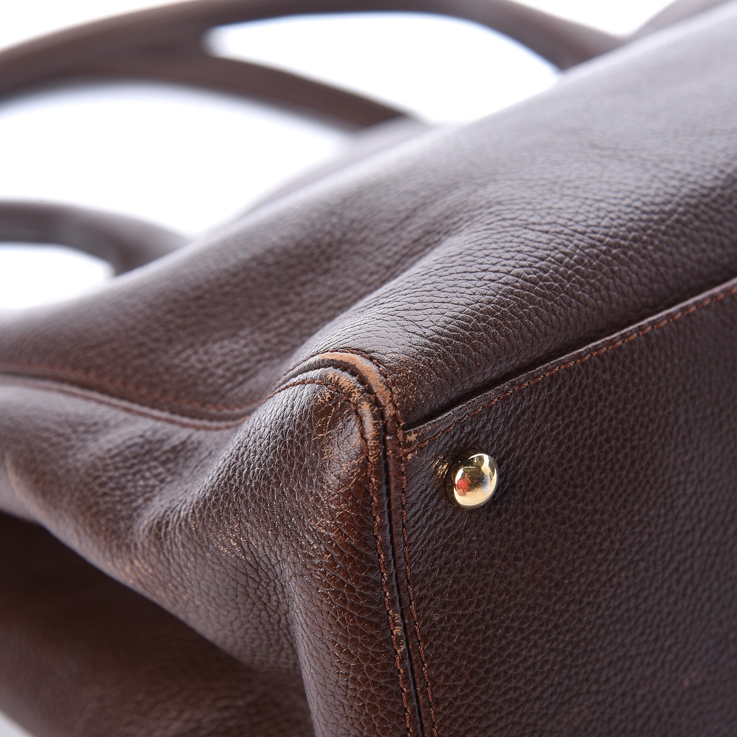 Chanel Calfskin Cerf Executive Shopper Tote Brown 16 of 18