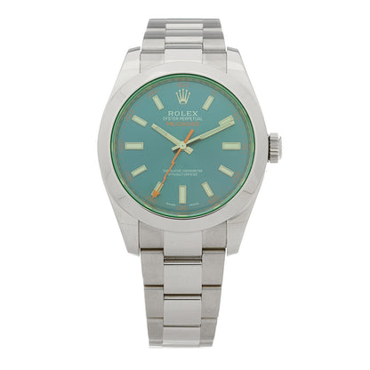 Rolex Stainless Steel 40mm Oyster Perpetual Milgauss Watch Z-Blue 116400GV 1 of 4