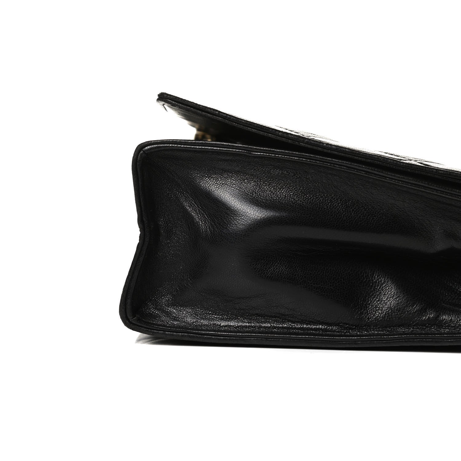 Chanel Lambskin Quilted CC Small Single Flap Black 11 of 16