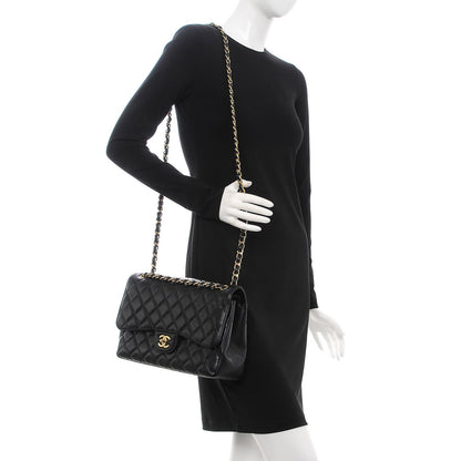 Chanel Caviar Quilted Jumbo Double Flap Black 2 of 8