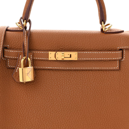 Hermes Togo Kelly Retourne 25 Gold 8 of 10