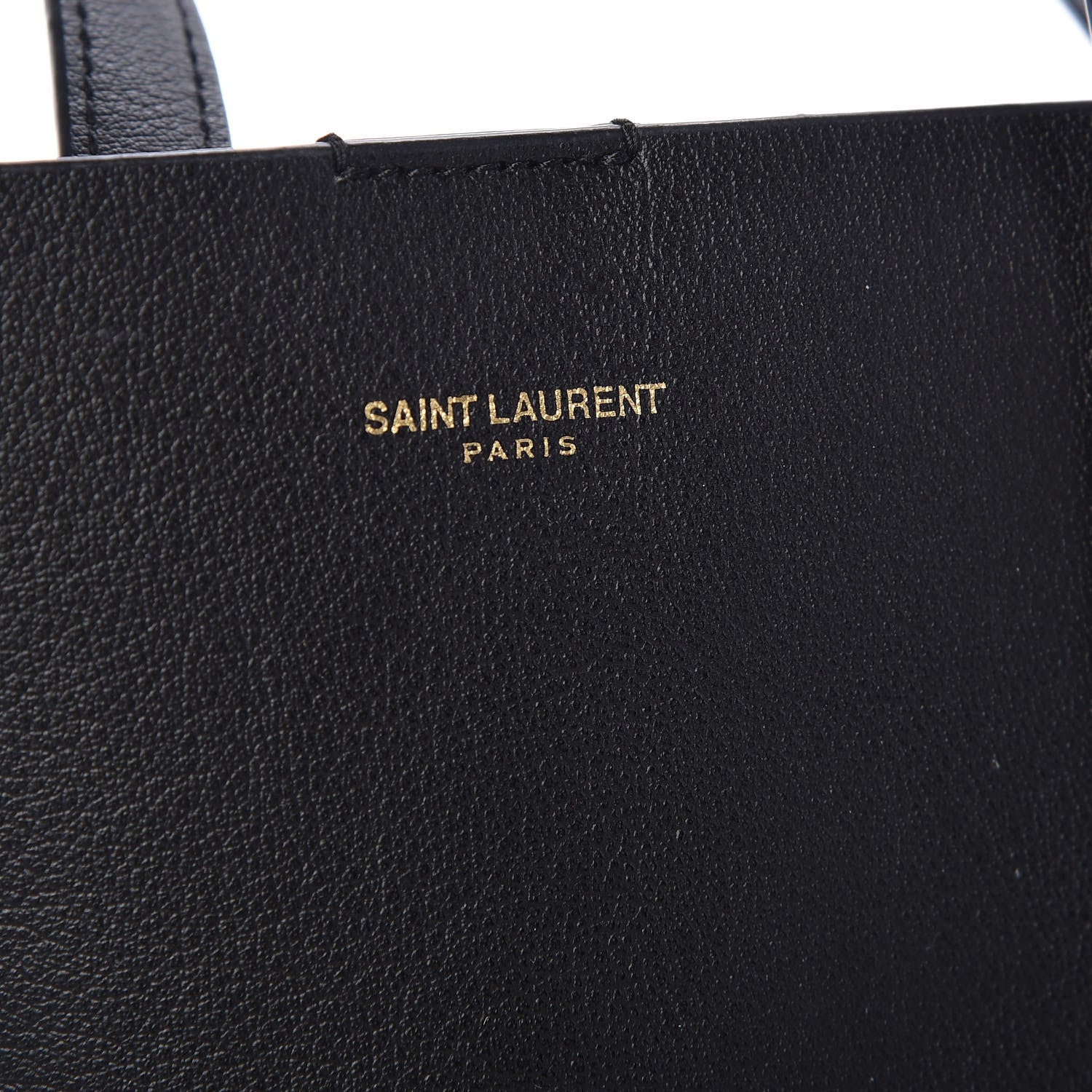 Saint Laurent Calfskin Toy Shopping Tote Black 7 of 11