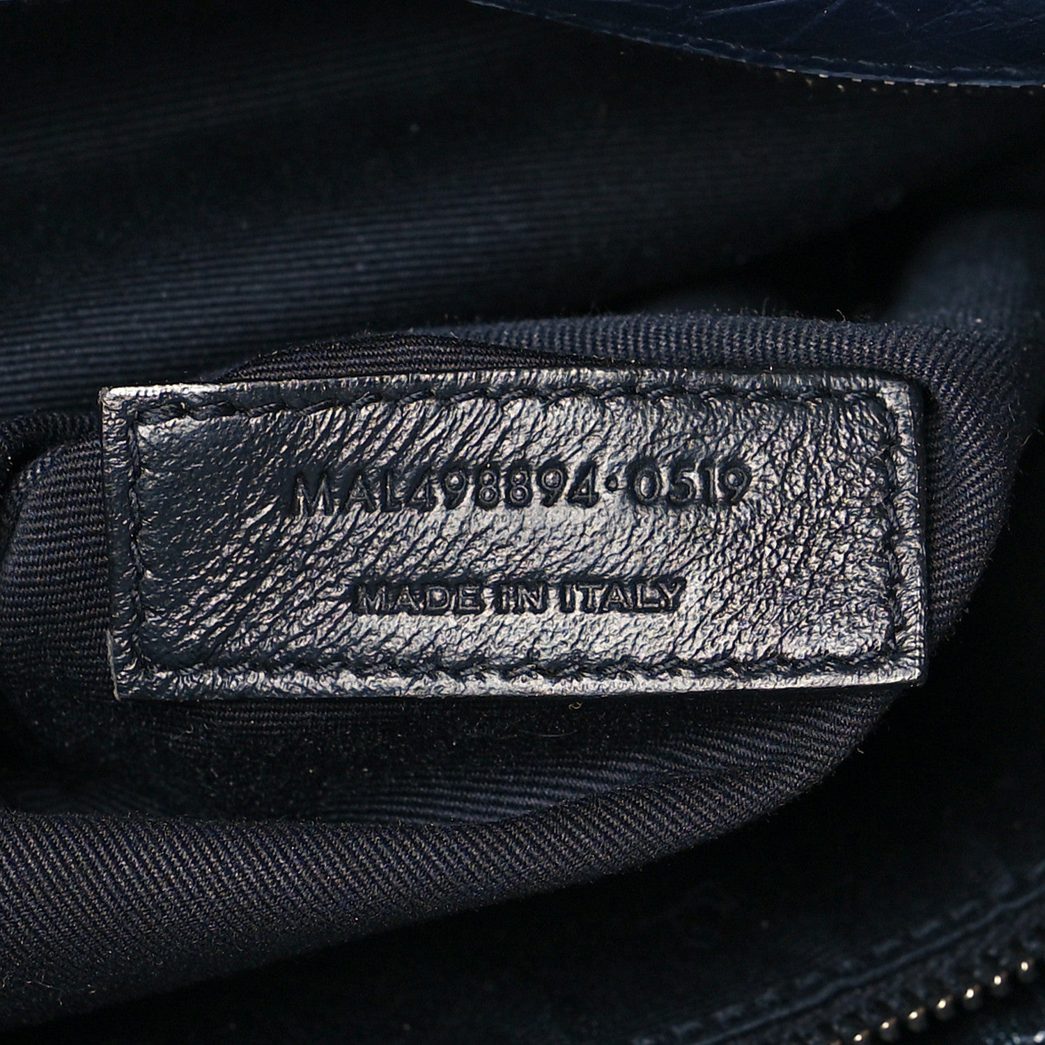 Saint Laurent Crinkled Calfskin Matelasse Monogram Medium Niki Chain Satchel Deep Marine 7 of 14